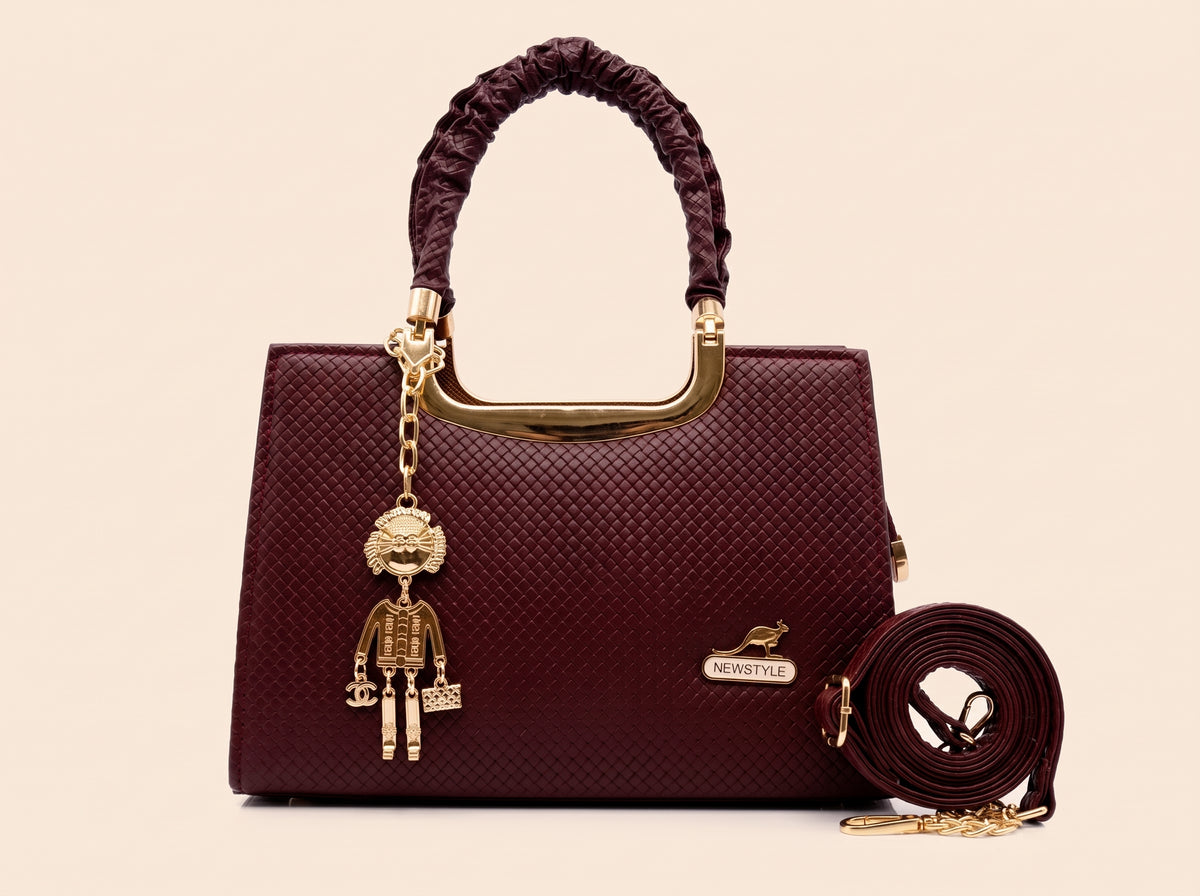 Woven Structured Top Handle & Crossbody Bag