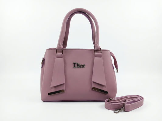 Premium Purple Structured Tote & Crossbody Bag