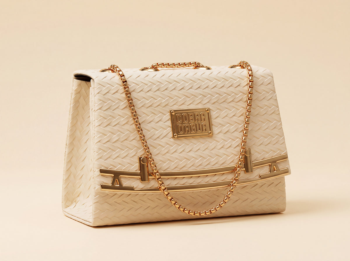 Woven Texture Flap Crossbody & Shoulder Bag