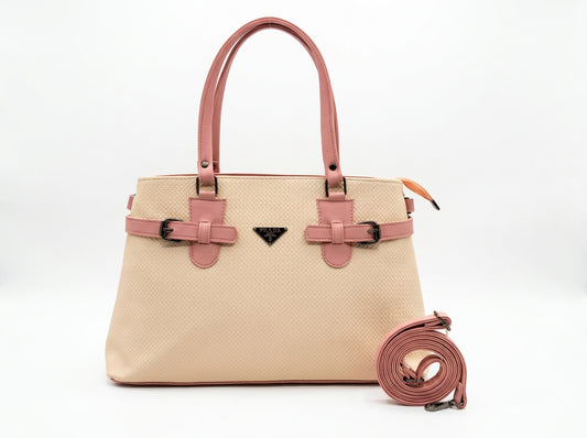 Vibrant Textured Top Handle Tote & Shoulder Bag