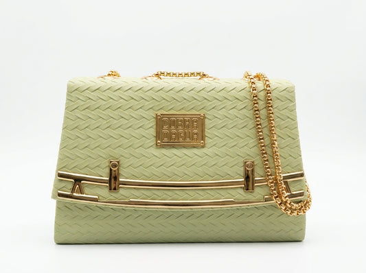 Woven Texture Flap Crossbody & Shoulder Bag